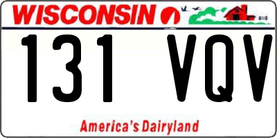 WI license plate 131VQV
