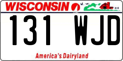 WI license plate 131WJD