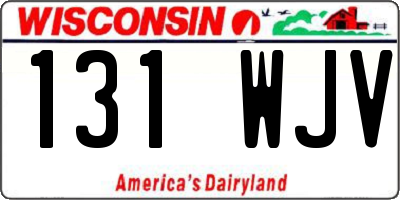 WI license plate 131WJV