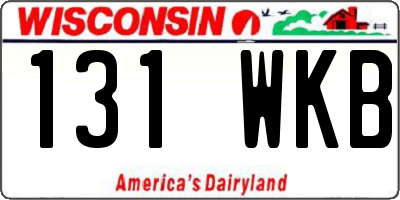WI license plate 131WKB