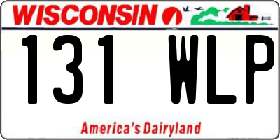WI license plate 131WLP