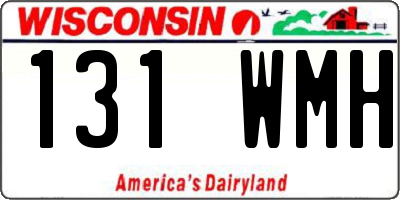 WI license plate 131WMH