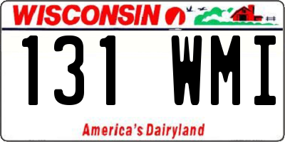 WI license plate 131WMI
