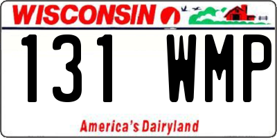 WI license plate 131WMP