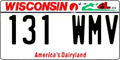 WI license plate 131WMV