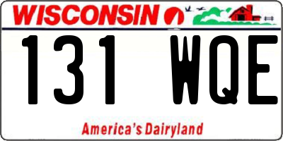 WI license plate 131WQE