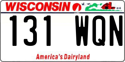 WI license plate 131WQN