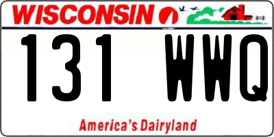 WI license plate 131WWQ