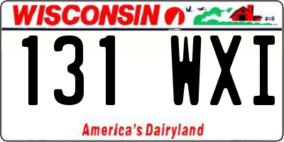 WI license plate 131WXI