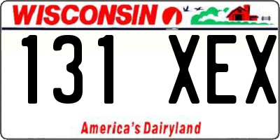 WI license plate 131XEX