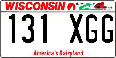 WI license plate 131XGG