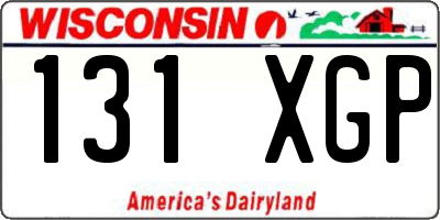 WI license plate 131XGP