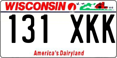 WI license plate 131XKK