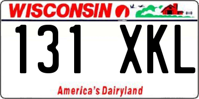 WI license plate 131XKL