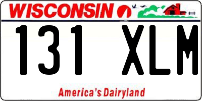 WI license plate 131XLM