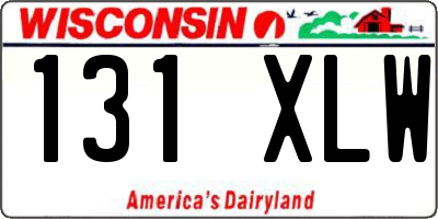 WI license plate 131XLW