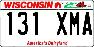 WI license plate 131XMA