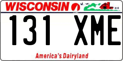 WI license plate 131XME