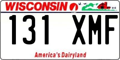 WI license plate 131XMF