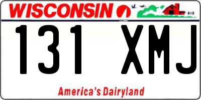 WI license plate 131XMJ
