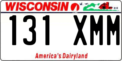 WI license plate 131XMM