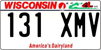 WI license plate 131XMV