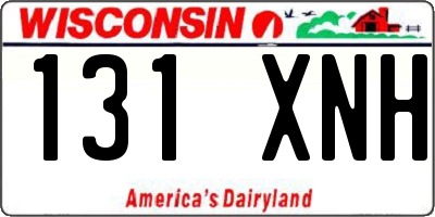 WI license plate 131XNH