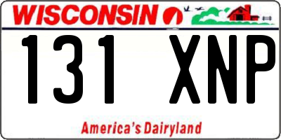 WI license plate 131XNP
