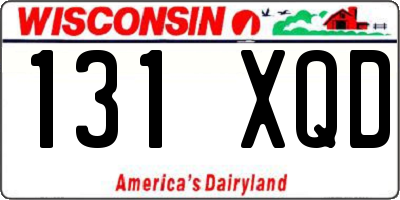 WI license plate 131XQD