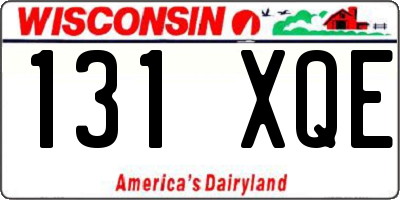 WI license plate 131XQE