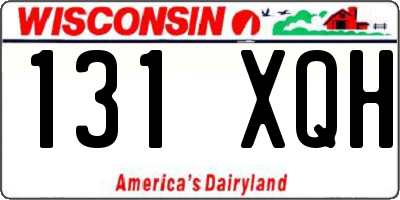 WI license plate 131XQH