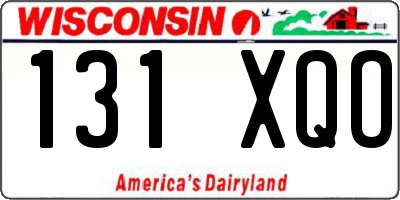 WI license plate 131XQO