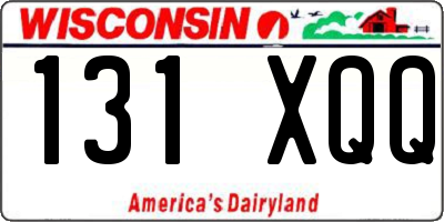 WI license plate 131XQQ