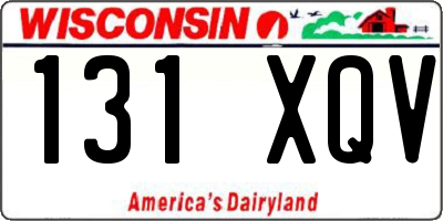 WI license plate 131XQV