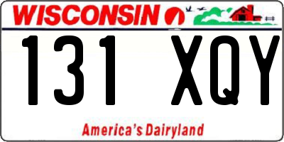 WI license plate 131XQY
