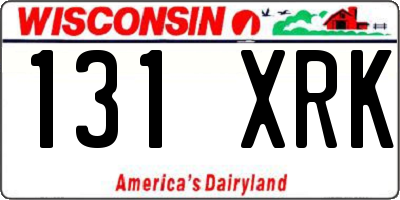 WI license plate 131XRK