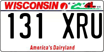 WI license plate 131XRU