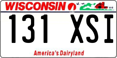 WI license plate 131XSI