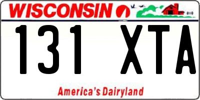 WI license plate 131XTA