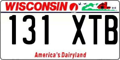 WI license plate 131XTB