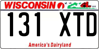 WI license plate 131XTD