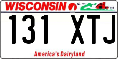 WI license plate 131XTJ