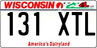 WI license plate 131XTL