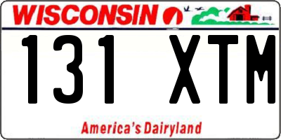 WI license plate 131XTM