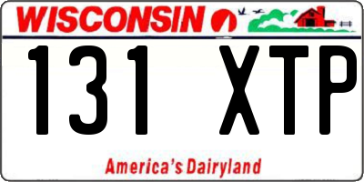 WI license plate 131XTP
