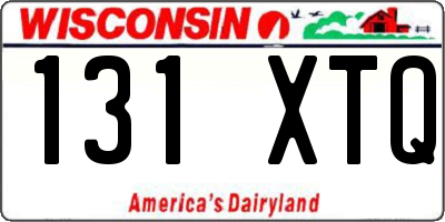 WI license plate 131XTQ