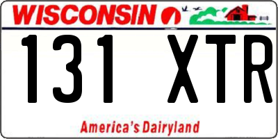 WI license plate 131XTR