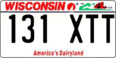 WI license plate 131XTT