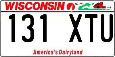 WI license plate 131XTU