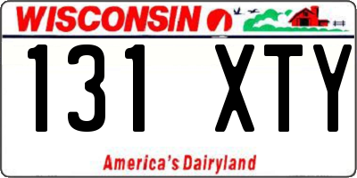 WI license plate 131XTY